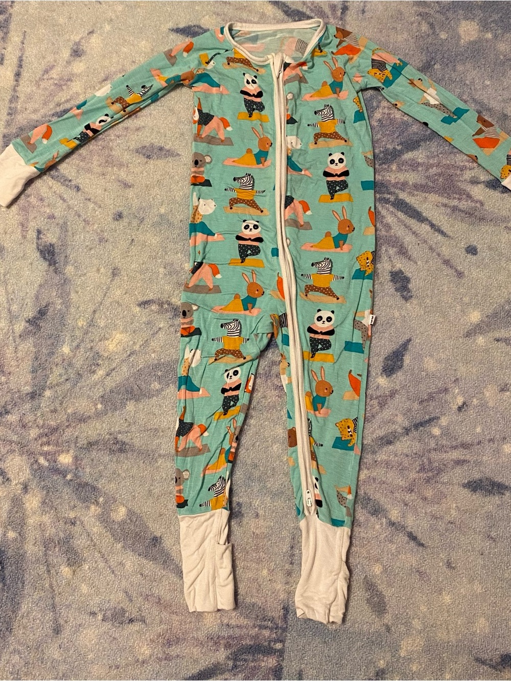 Little Sleepies Limited Edition Zen Zoo Yoga 18-24M Bamboo Sleeper Zippy
